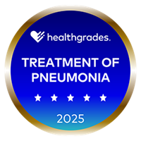 Healthgrades Rated Five Stars for Treatment of Pneumonia 2025