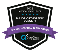 Top 10% Hospital in the Nation for Major Orthopedic Surgery Award